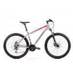 Horský bicykel ROMET RAMBLER R7.1 2024 XL Strieborno-červený grafit Horský bicykel ROMET RAMBLER R7.1 2024 XL Strieborno-červený grafit